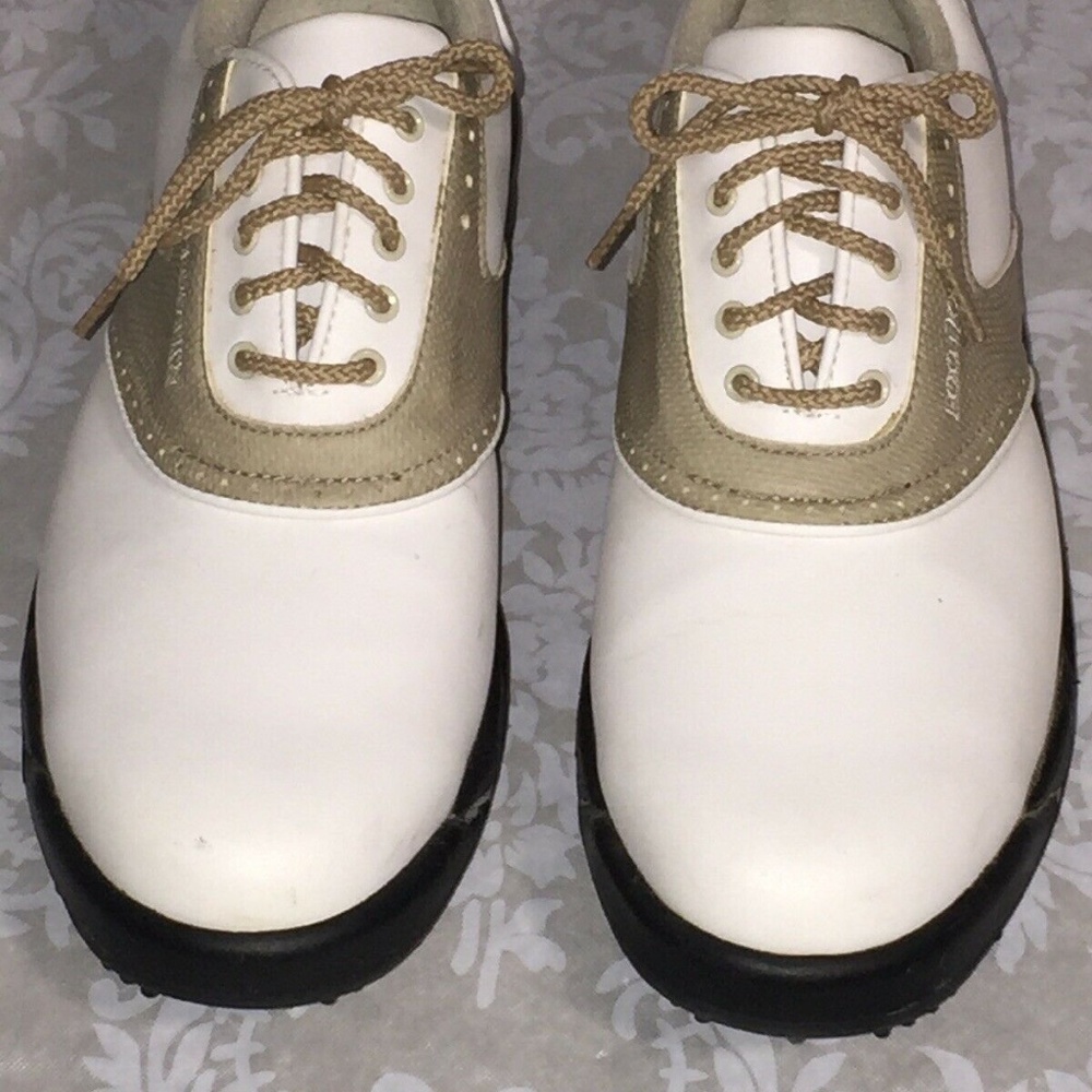 FootJoy Greenjoys Golf Shoe Women Size 8.5 M Tan a